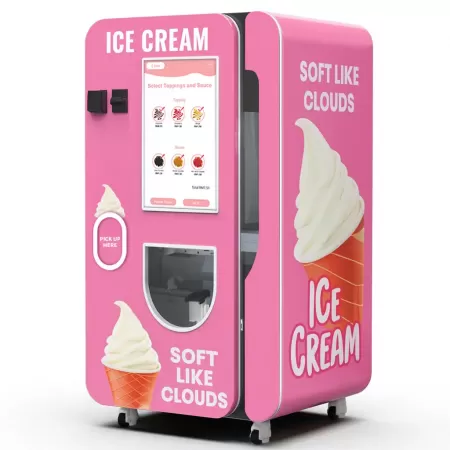 Huaxin High-efficienza Intelligent Ice Cream Distributor automatico - Grado commerciale con monitoraggio remoto e 15 secondi di distribuzione rapida